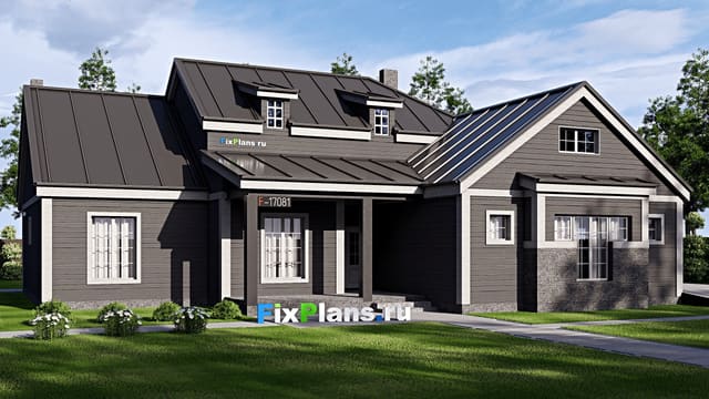 Одноэтажный дом F-17081