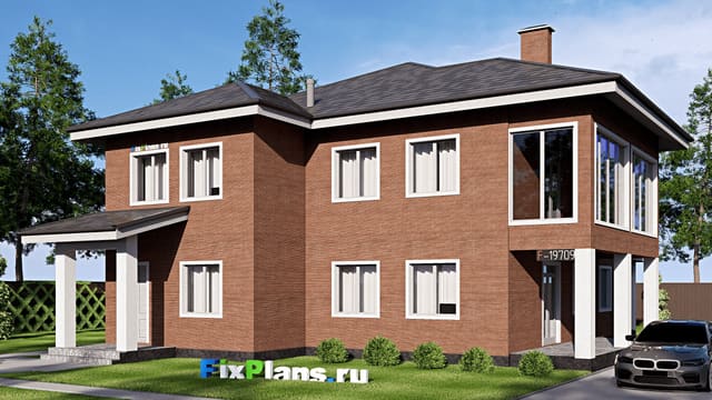 Двухэтажный дом F-19709