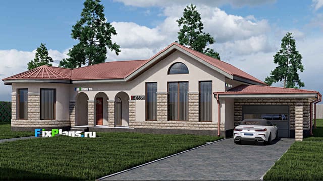 Одноэтажный дом F - 0539i